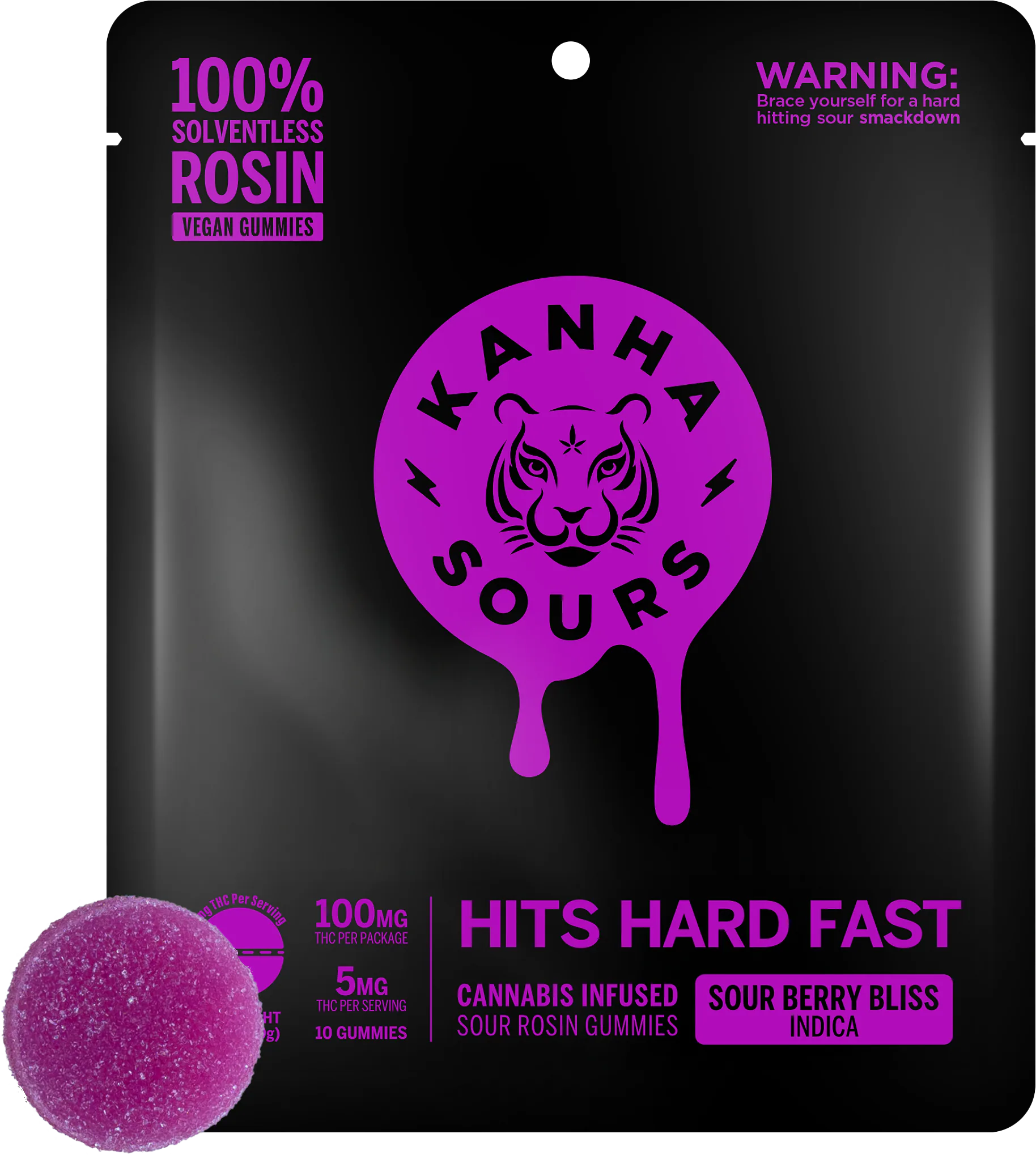 Sour Berry Bliss KANHA product package