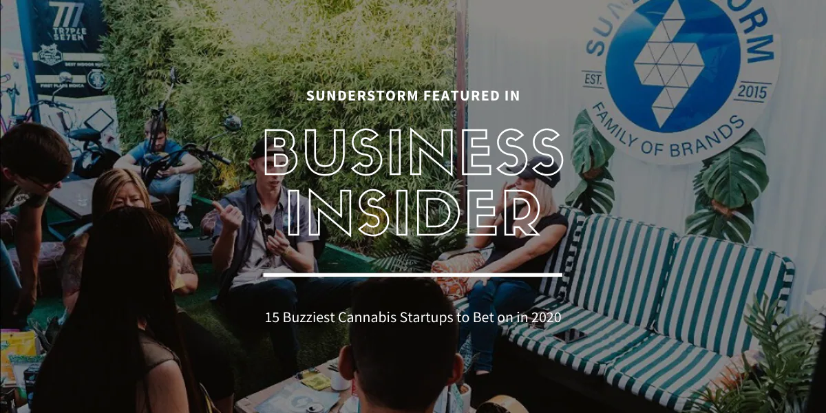 Sunderstorm: One of 15 Buzziest Cannabis Startups to Bet on in 2020
