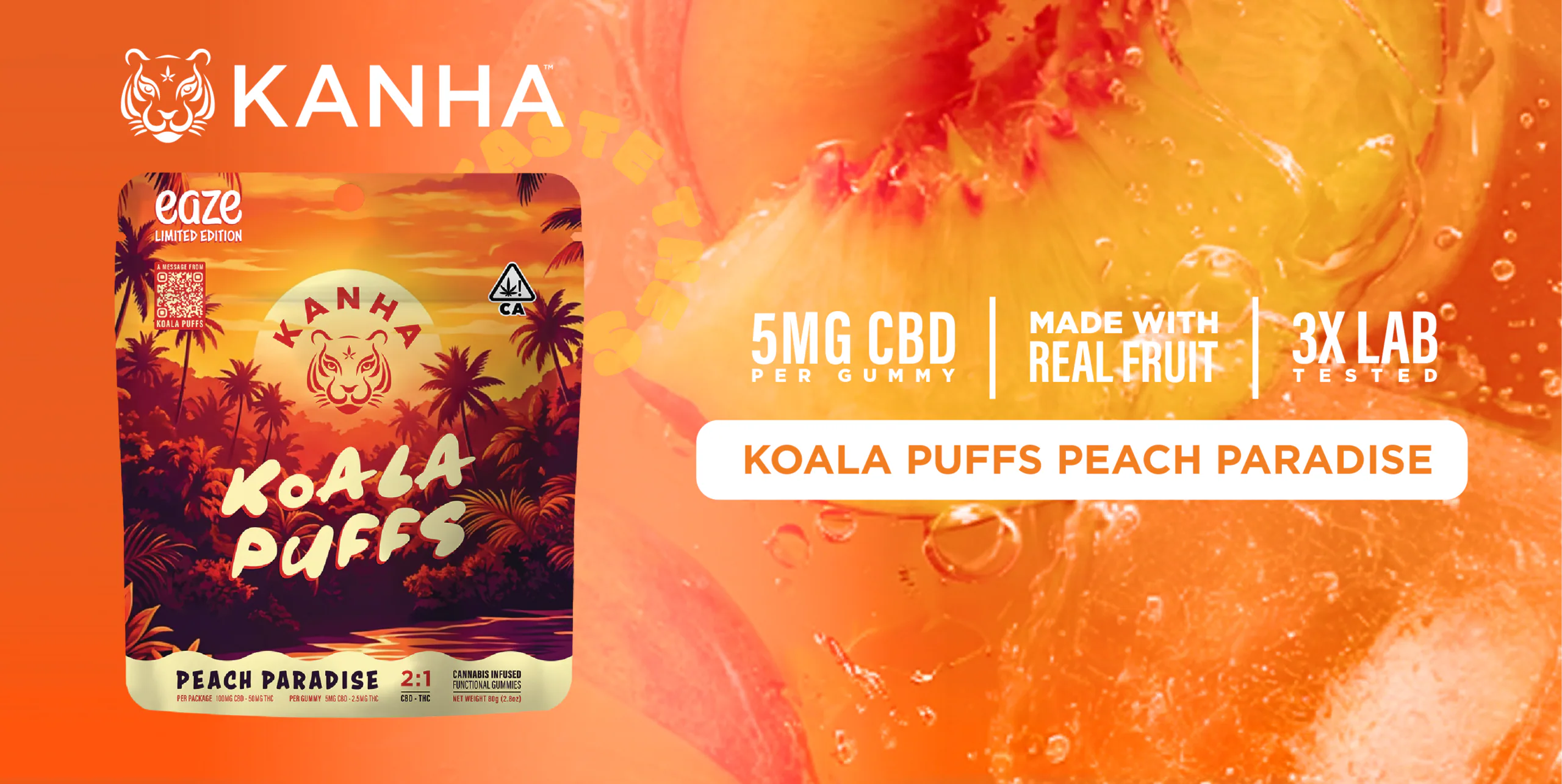 Peach Paradise: Rest, Recovery & Real Life with Koala Puffs