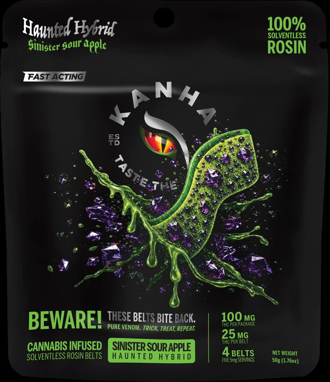 Sinister Sour Apple KANHA product package