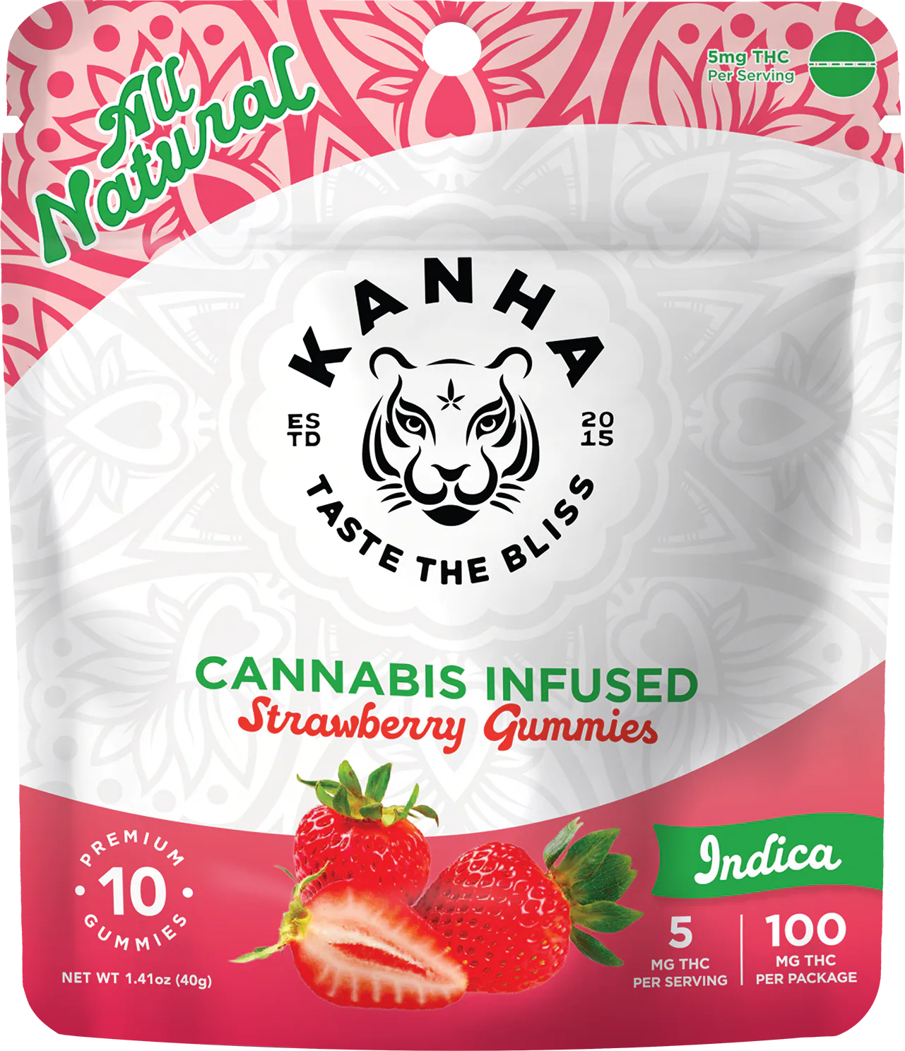 Strawberry KANHA Classic Gummies package