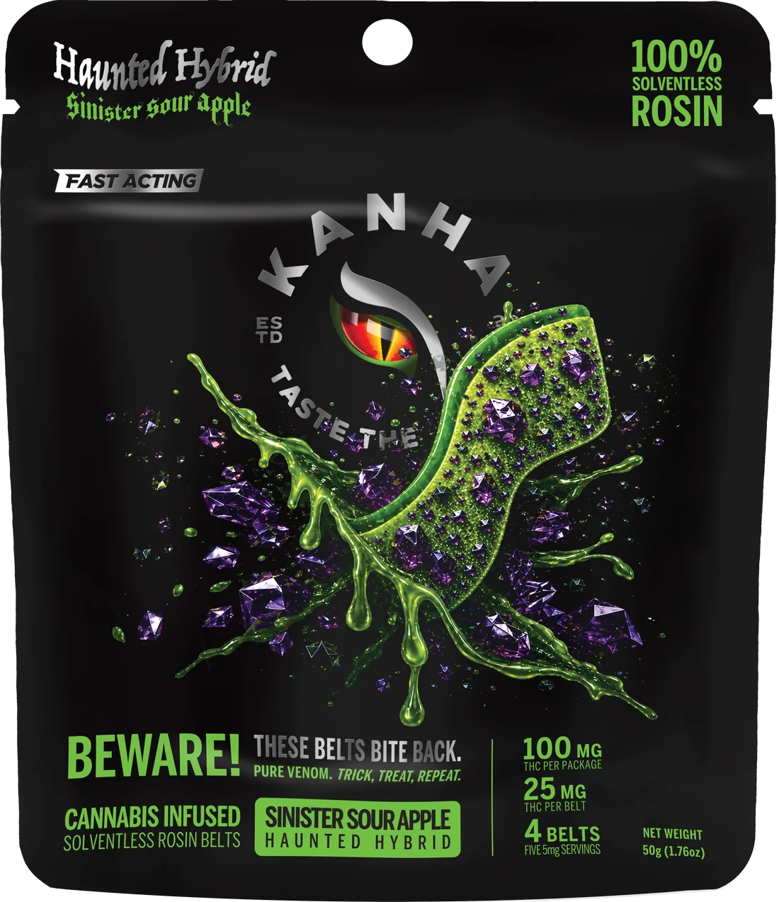Sinister Sour Apple KANHA product package