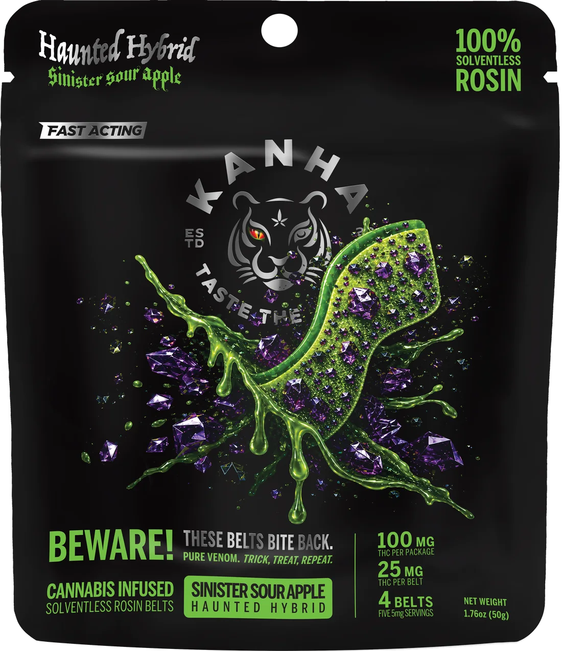 Sinister Sour Apple KANHA product package